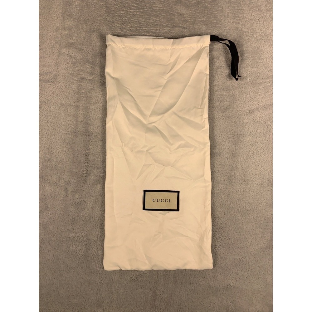 Gucci White Cotton Dust Bag Large 18x8 for Handbags Boots Accessories